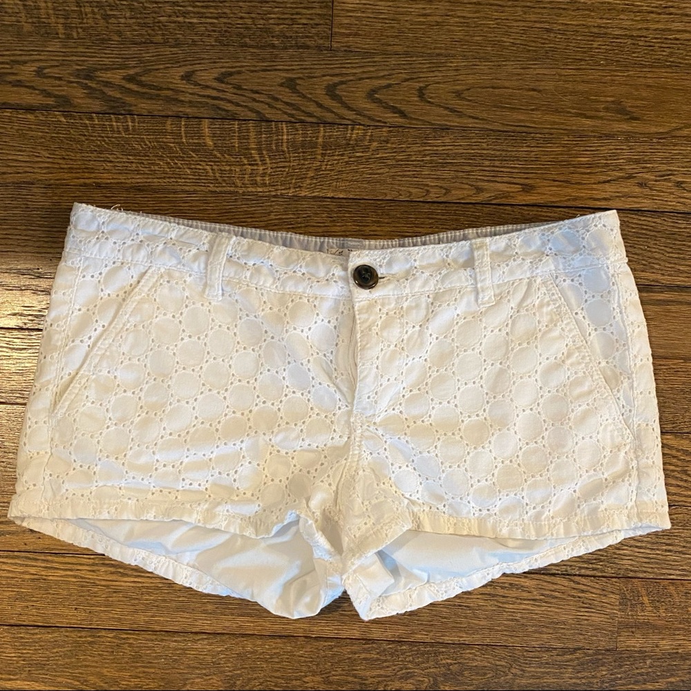 SO White Eyelet Shorts